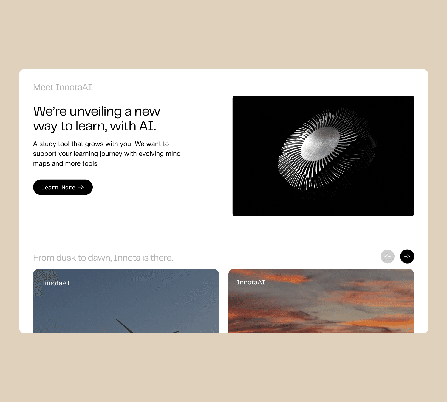The website showcase